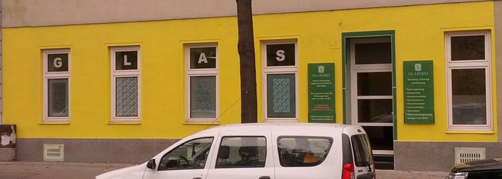 Geschäftslokal der Glaserei Semion in Wien